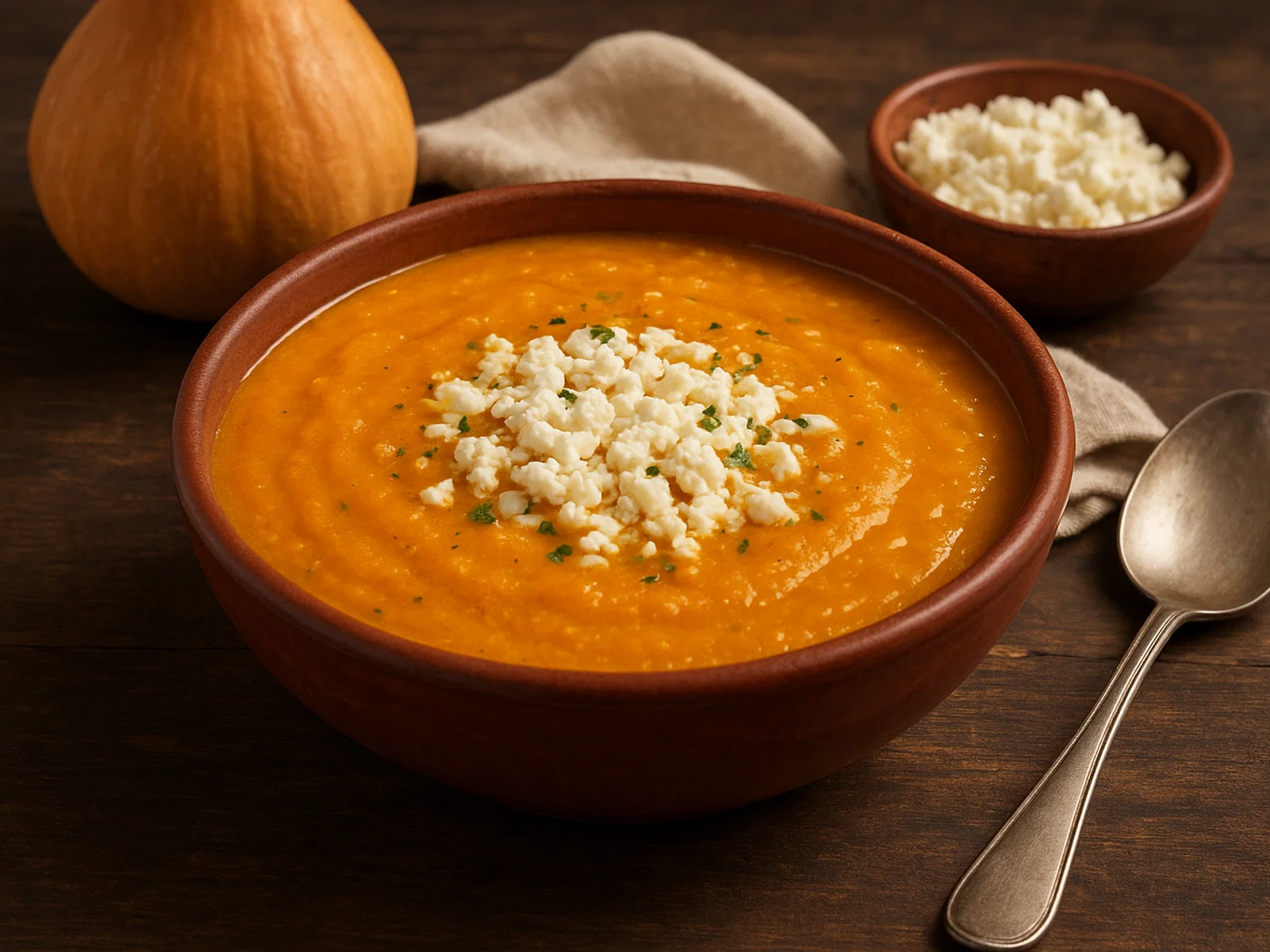 Locro de Zambo – Ecuadorianische Zambo-Kürbissuppe mit Käse