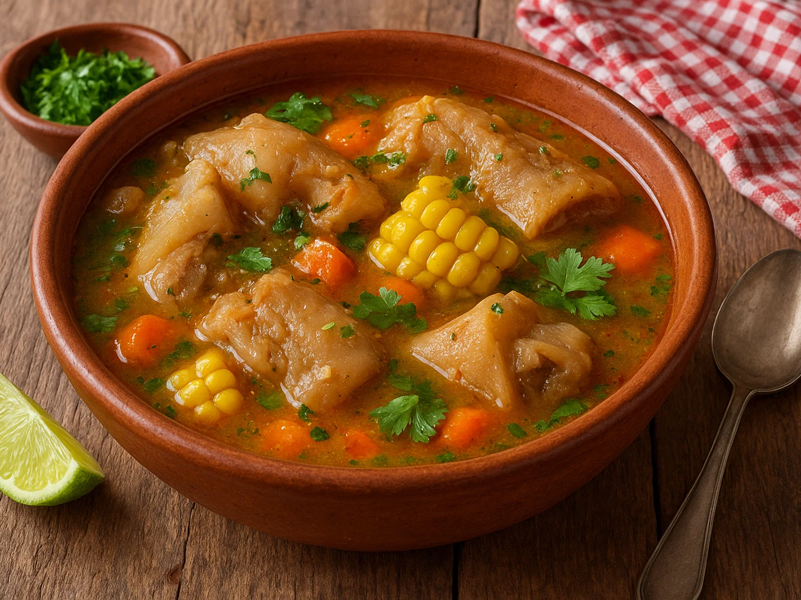 Caldo de Patas – Kräftige Suppe aus Rinderfüßen und Mais