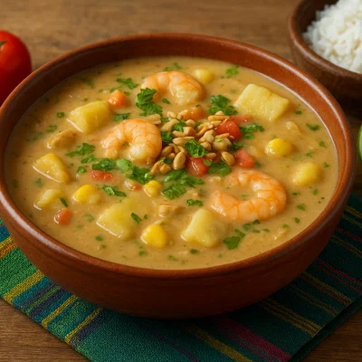 Viche de Camarón – Erdnuss-Garnelensuppe aus Manabí