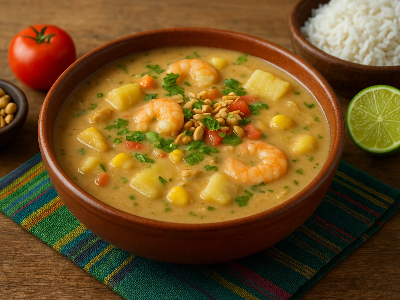 Viche de Camarón – Erdnuss-Garnelensuppe aus Manabí