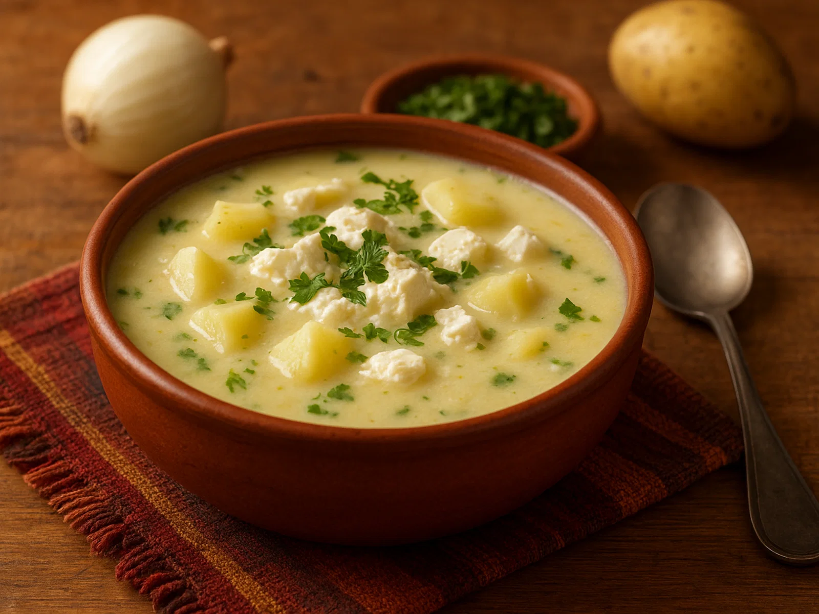 Sopa de Quesillo – Ecuadorianische Käse-Kartoffel-Suppe