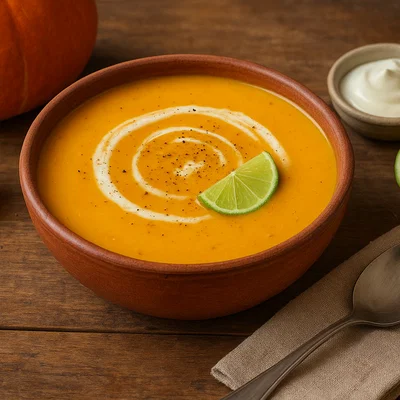 Crema de Zapallo – peruanische Kürbiscremesuppe