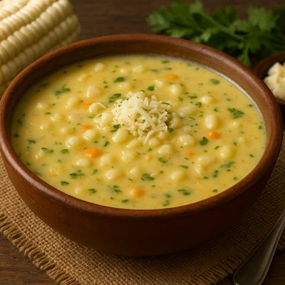 Sopa de Morocho – Ecuadorianische Suppe aus weißem Mais