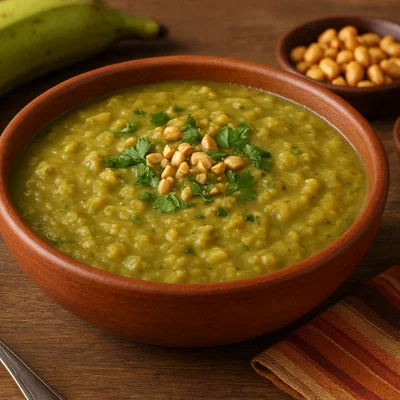 Sango de Verde – Ecuadorianischer Kochbananen-Erdnuss-Eintopf