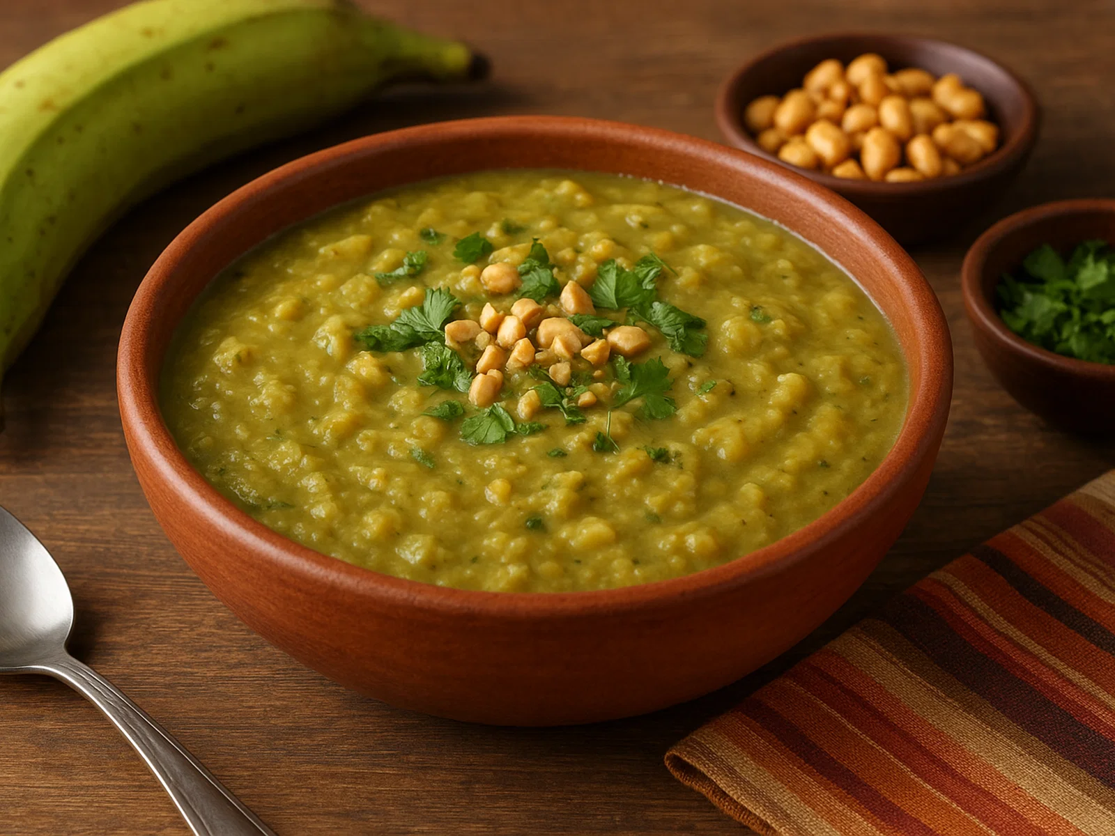 Sango de Verde – Ecuadorianischer Kochbananen-Erdnuss-Eintopf