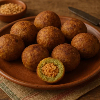 Bala de Verde – Kochbananenkugeln mit Erdnuss