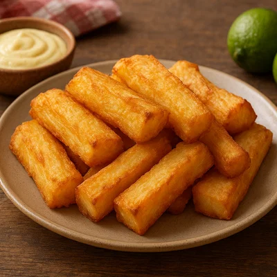 Yuca Frita (knusprig frittierter Maniok)