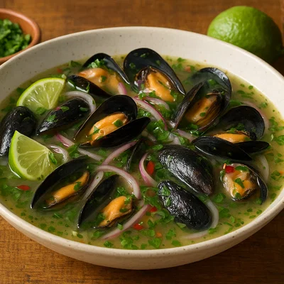 Ceviche de Concha – Schwarze Muscheln in würzigem Limettensud