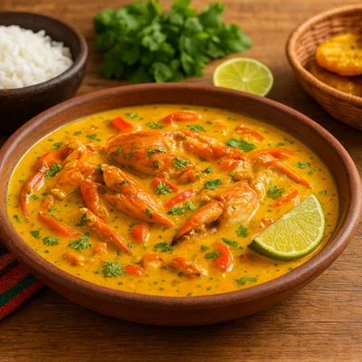 Encocado de Cangrejo – Krabben in Kokossoße