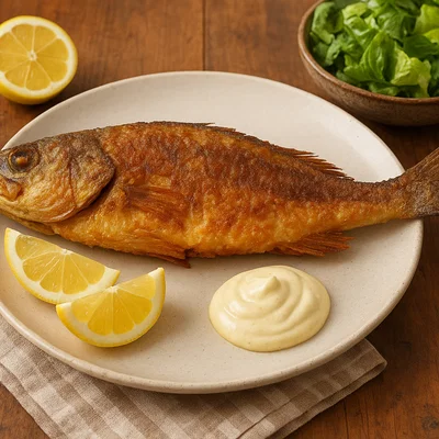 Corvina frita – knusprig frittierter Wolfsbarsch