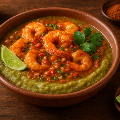 Sango de camarón – Ecuadorianischer Erdnuss-Garnelen-Brei