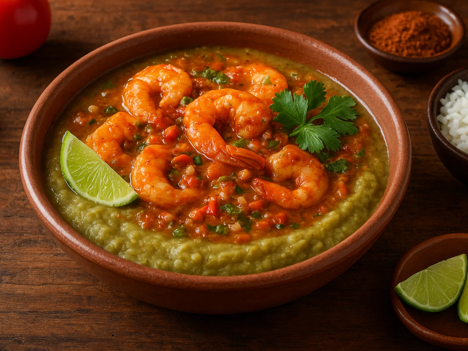 Sango de camarón – Ecuadorianischer Erdnuss-Garnelen-Brei