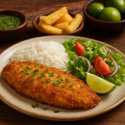 Camotillo Apanado – Panierter Camotillo-Fisch nach peruanischer Art