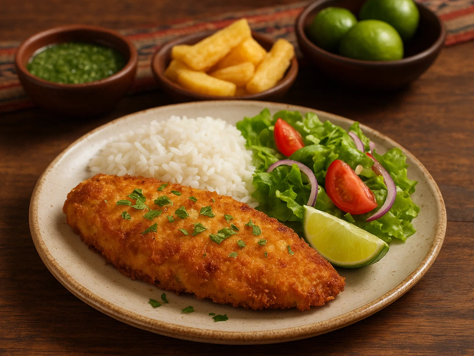 Camotillo Apanado – Panierter Camotillo-Fisch nach peruanischer Art