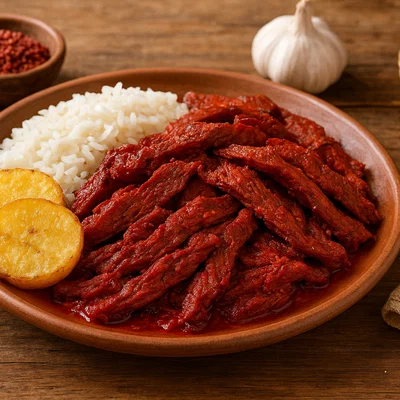 Carne Colorada – Mit Achiote Mariniertes Trockenfleisch