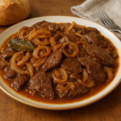 Hígado encebollado – Spanische Leber mit Zwiebeln