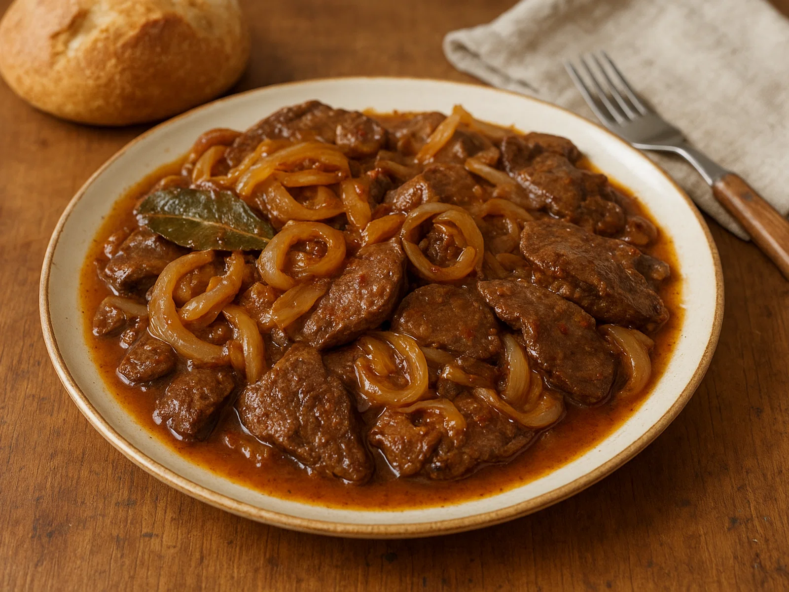 Hígado encebollado – Spanische Leber mit Zwiebeln