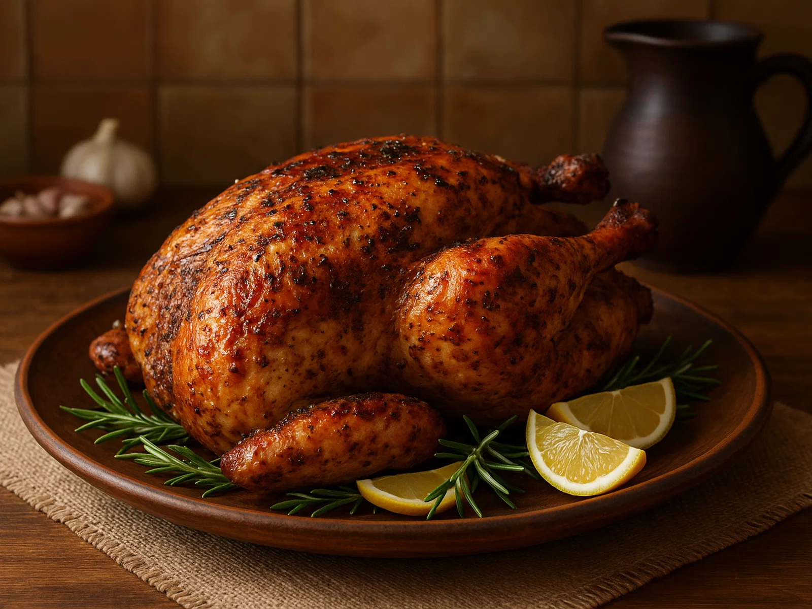 Gallina de campo asada – Gegrilltes Freilandhuhn