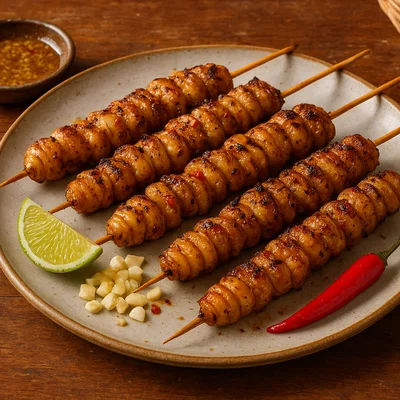 Pincho de Mayón – Grillspieß mit Sago-Larven