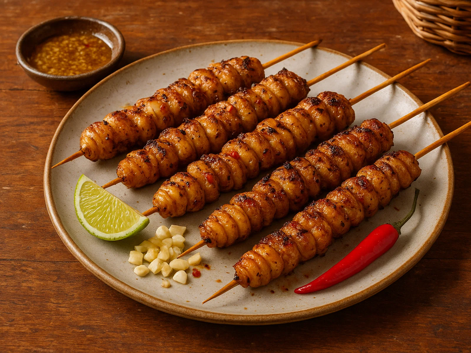 Pincho de Mayón – Grillspieß mit Sago-Larven