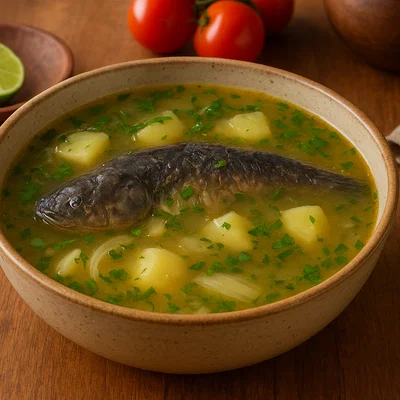 Caldo de Carachama – Amazonas-Fischsuppe aus Panzerwels