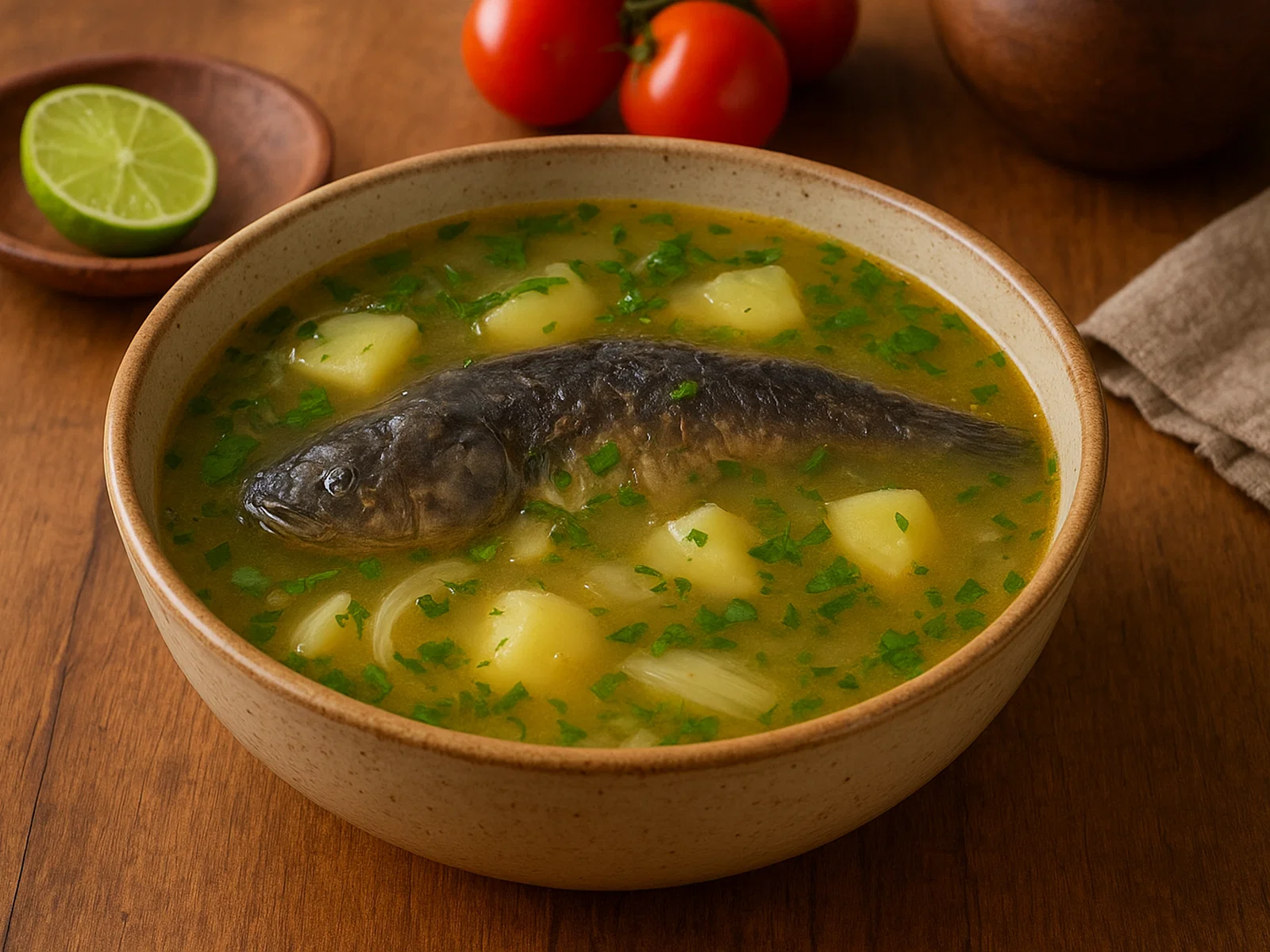 Caldo de Carachama – Amazonas-Fischsuppe aus Panzerwels