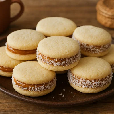 Alfajores – zarte Doppelkekse mit Dulce de Leche