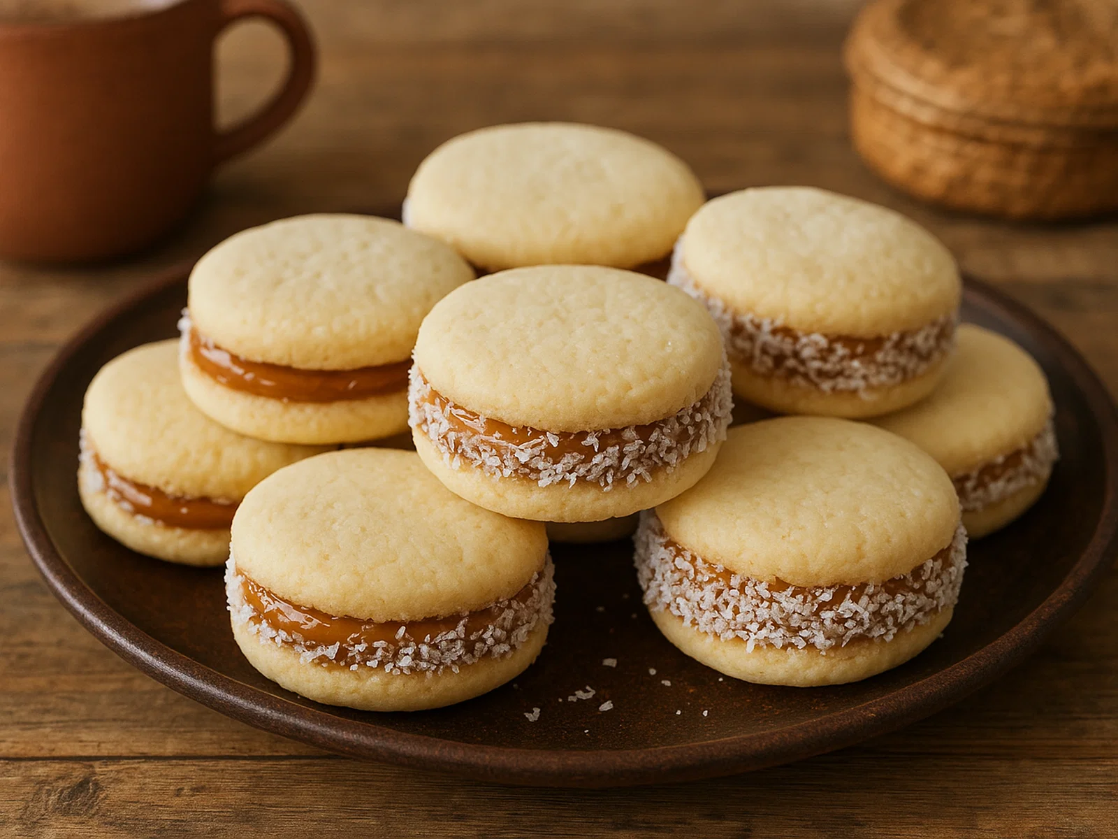 Alfajores – zarte Doppelkekse mit Dulce de Leche