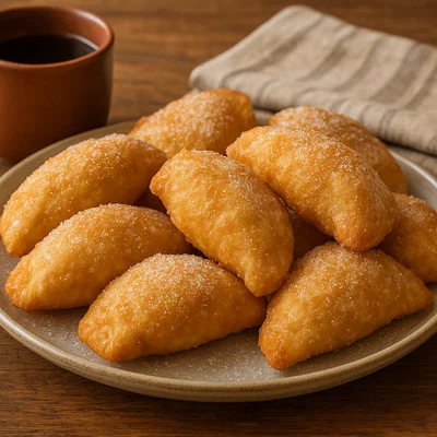 Empanadas de Viento – Luftige frittierte Käseteigtaschen mit Zucker