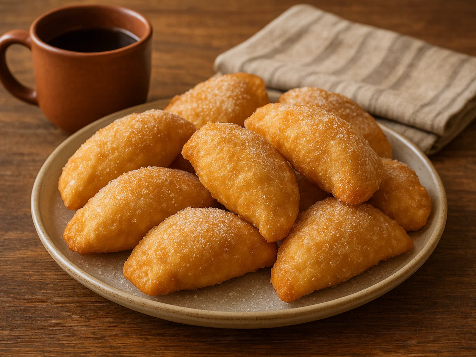 Empanadas de Viento – Luftige frittierte Käseteigtaschen mit Zucker