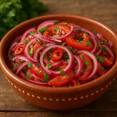 Encurtido de Cebolla y Tomate – Mexikanischer Zwiebel‑Tomaten‑Salat