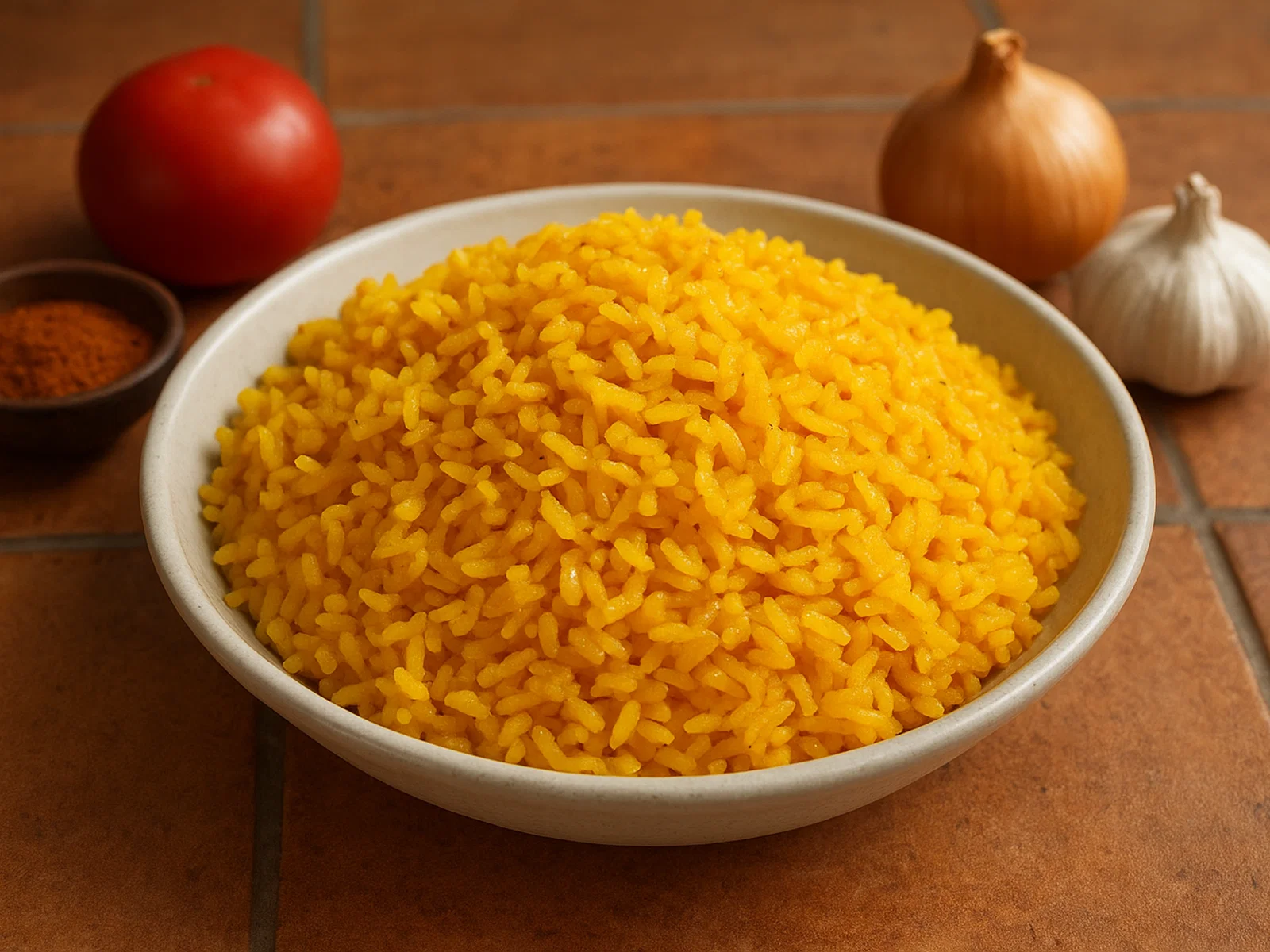 Arroz amarillo – Gelber Reis mit Achiote