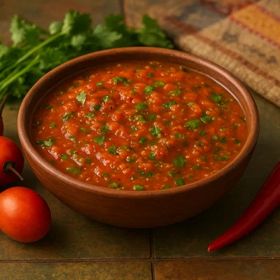 Llajwa de Tomate de Árbol (scharfe Baumtomaten-Salsa)