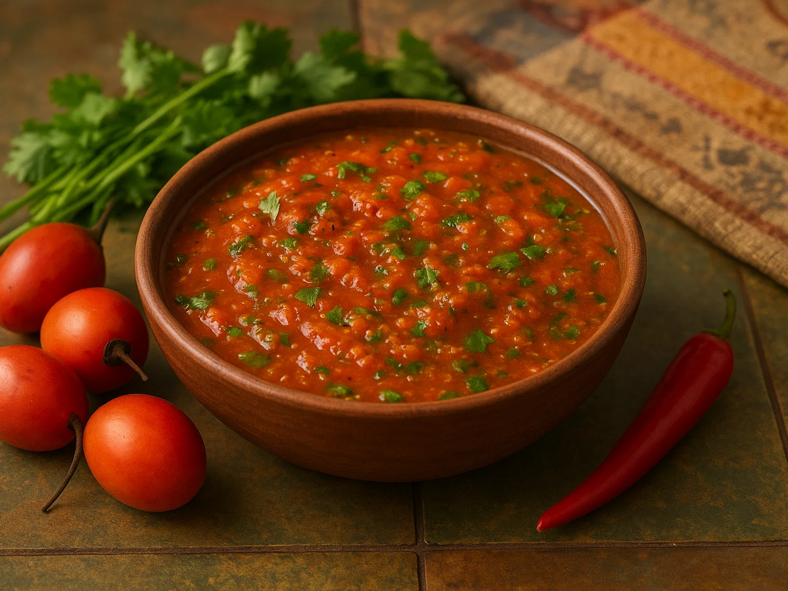 Llajwa de Tomate de Árbol (scharfe Baumtomaten-Salsa)