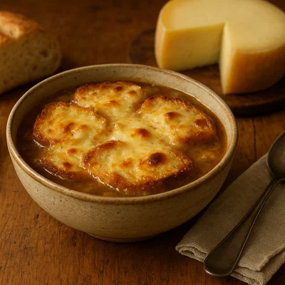 Seuppa de Cogne – Brotsuppe mit Fontina und Fleischbrühe