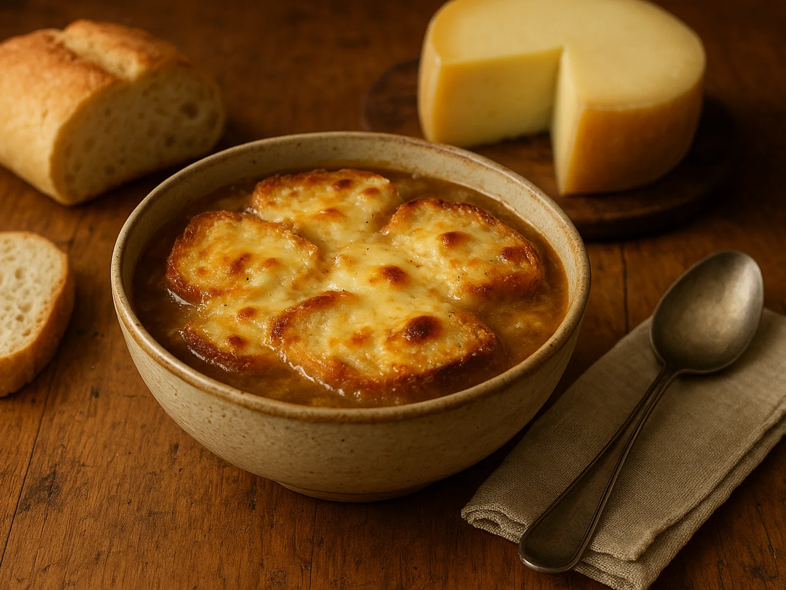 Seuppa de Cogne – Brotsuppe mit Fontina und Fleischbrühe
