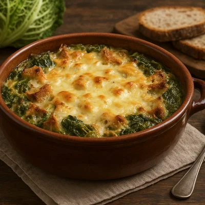 Zuppa Valpellinentze – Deftige Wirsing-Brot-Suppe mit Fontina