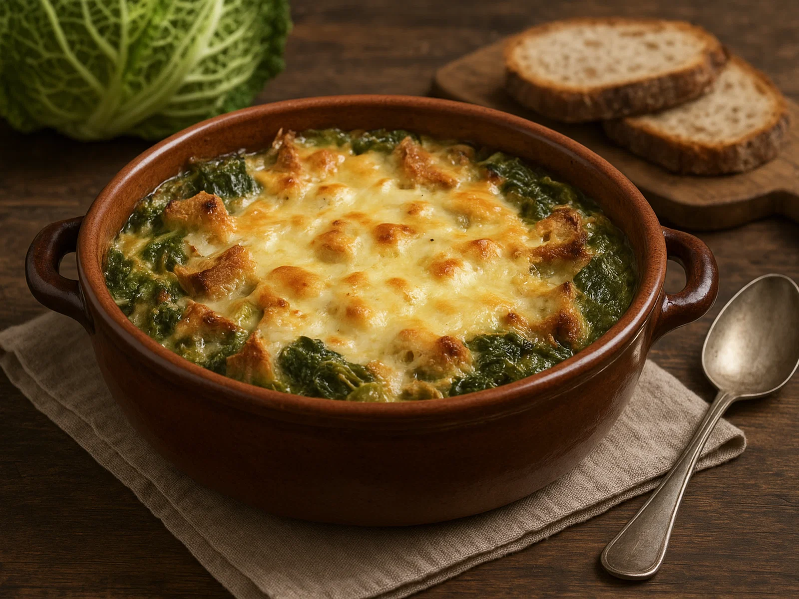 Zuppa Valpellinentze – Deftige Wirsing-Brot-Suppe mit Fontina