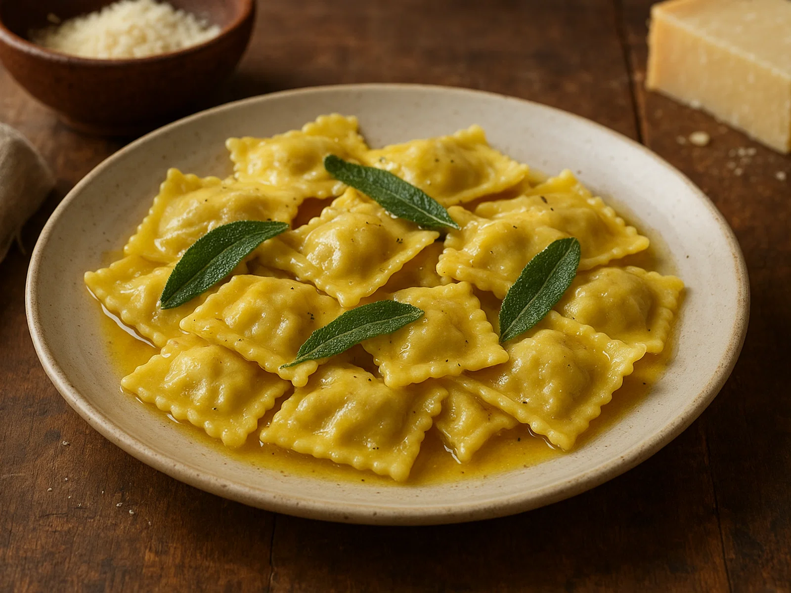 Agnolotti del Plin mit Bratenfüllung