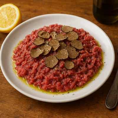 Insalata di carne cruda mit Trüffel