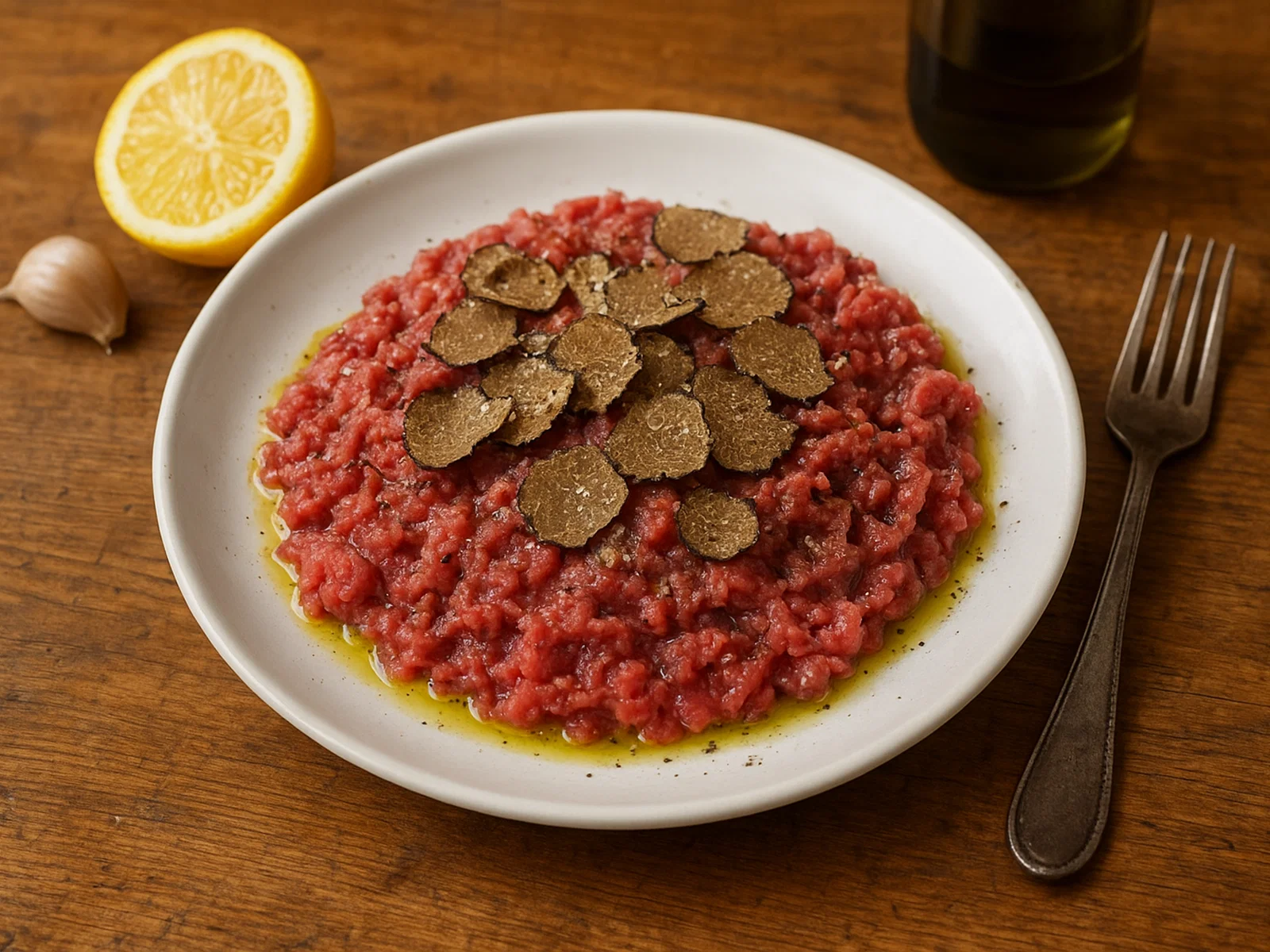Insalata di carne cruda mit Trüffel