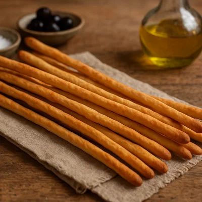 Grissini torinesi – dünne, knusprige Brotstangen
