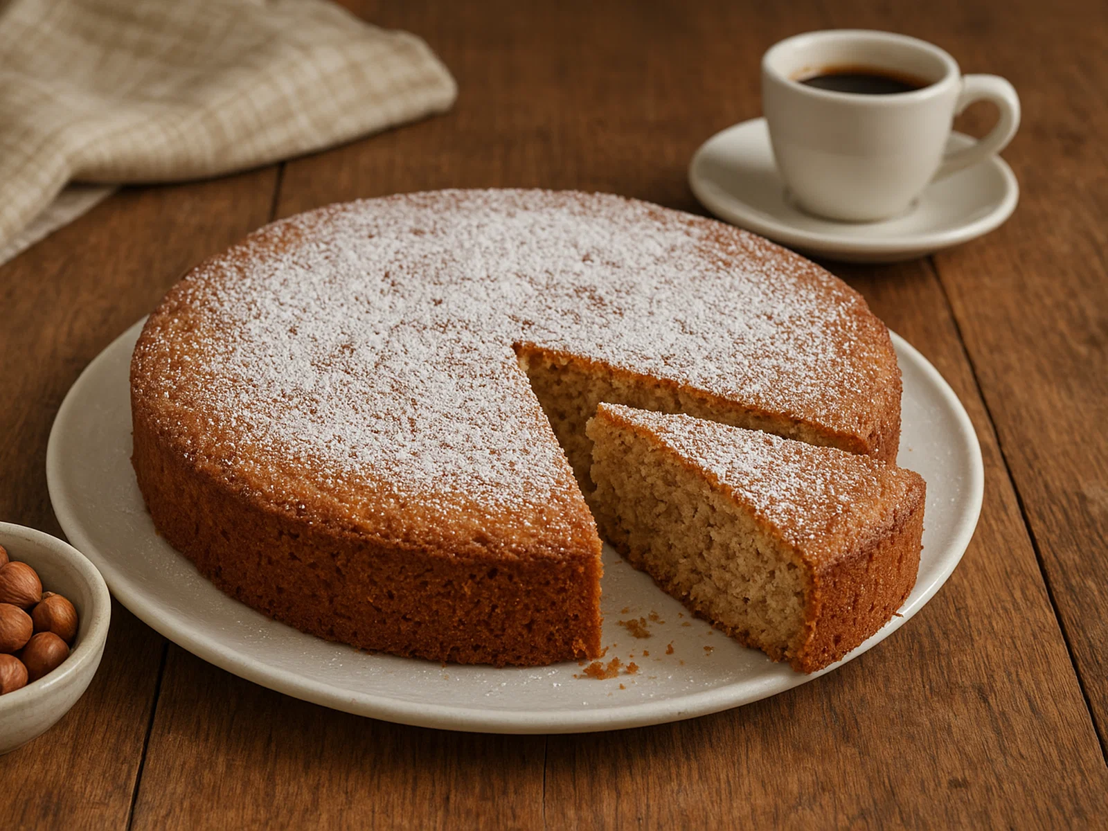 Torta di nocciole – piemontesischer Haselnusskuchen