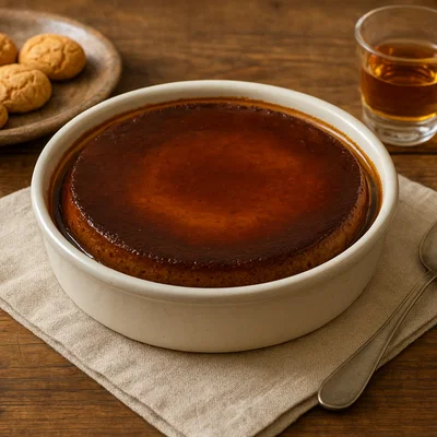 Bonèt – piemontesischer Schokoladenpudding mit Amaretti und Rum