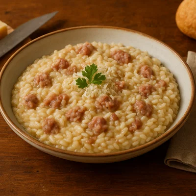 Risotto alla pilota (Mantuaner Wurstrisotto)