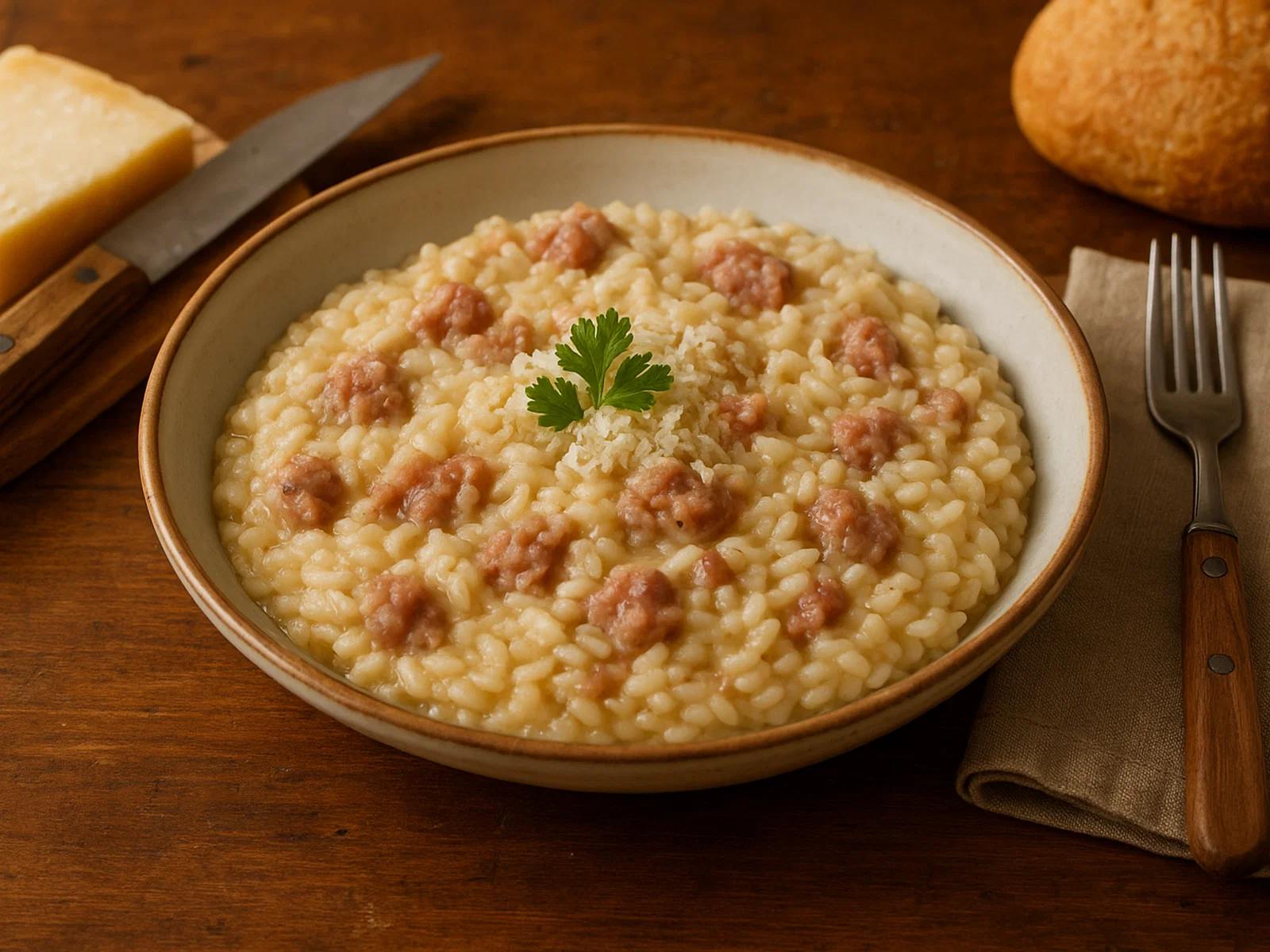 Risotto alla pilota (Mantuaner Wurstrisotto)