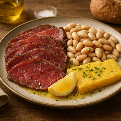 Carne Salada Trentina – Gepökeltes Rindfleisch roh und kurz gebraten