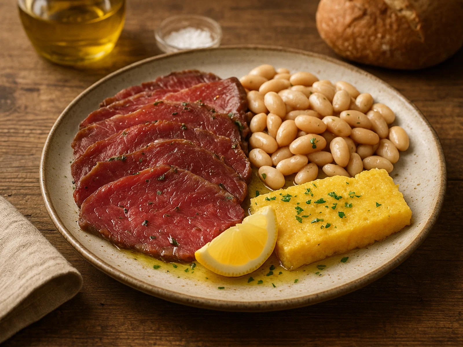 Carne Salada Trentina – Gepökeltes Rindfleisch roh und kurz gebraten