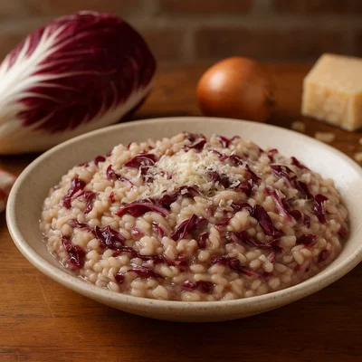 Risotto con radicchio di Treviso