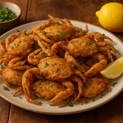 Moleche fritte – Frittierte Weichschalenkrabben aus der Lagune